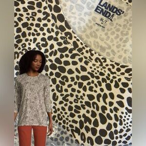 LANDSEND Women's Tall 3/4 Sleeve 100% Supima Cotton Tunic